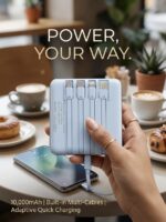 10000mAh Power Bank 4 in 1 Cable